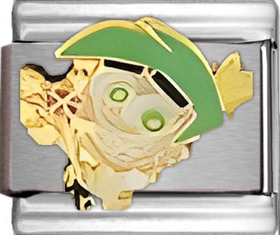 Licensed Fairly OddParents Cosmo Italian Charm Nickelodeon 9mm Bracelet Link