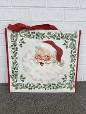 TJX Large Shopping Tote Bag - SANTA CLAUS - Reusable EcoFriendly NICE🎄