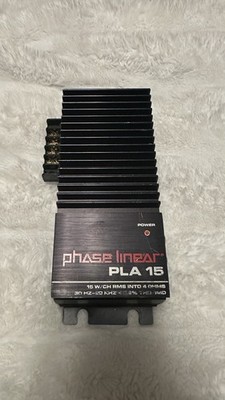 Old School Phase Linear PLA15  Car Amp Amplifier Turns On But No Sound Parts