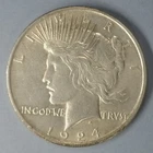 1924 Philidelphia Mint Peace Dollar XF Condition but you grade it
