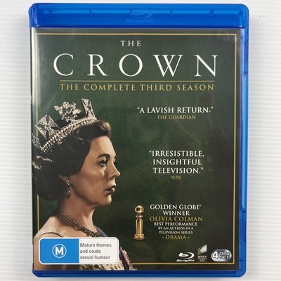 The Crown: The Complete Third Season 3 Blu-ray 2019 Olivia Colman 4 Disc Set