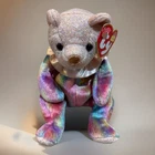 Ty Beanie Babies Happy Birthday Bear October Opal Birthstone 2001 Vintage w/tag