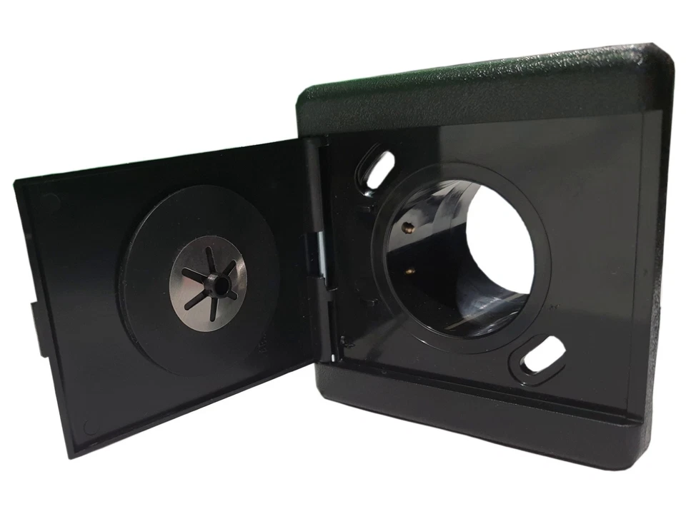 1588 Distri+ - Prise d'aspiration centralisée couvercle carré 9x9cm - Noir