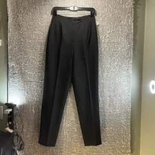 Benard Couture Dress Pleated Pants Sz. 4 Black Trousers Preppy Career NWT