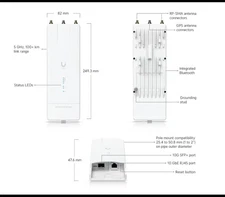 New open box Ubiquiti Wave MLO5 Wave-MLO5 Multi-Link Operation 2 x 5GHz Wifi 7
