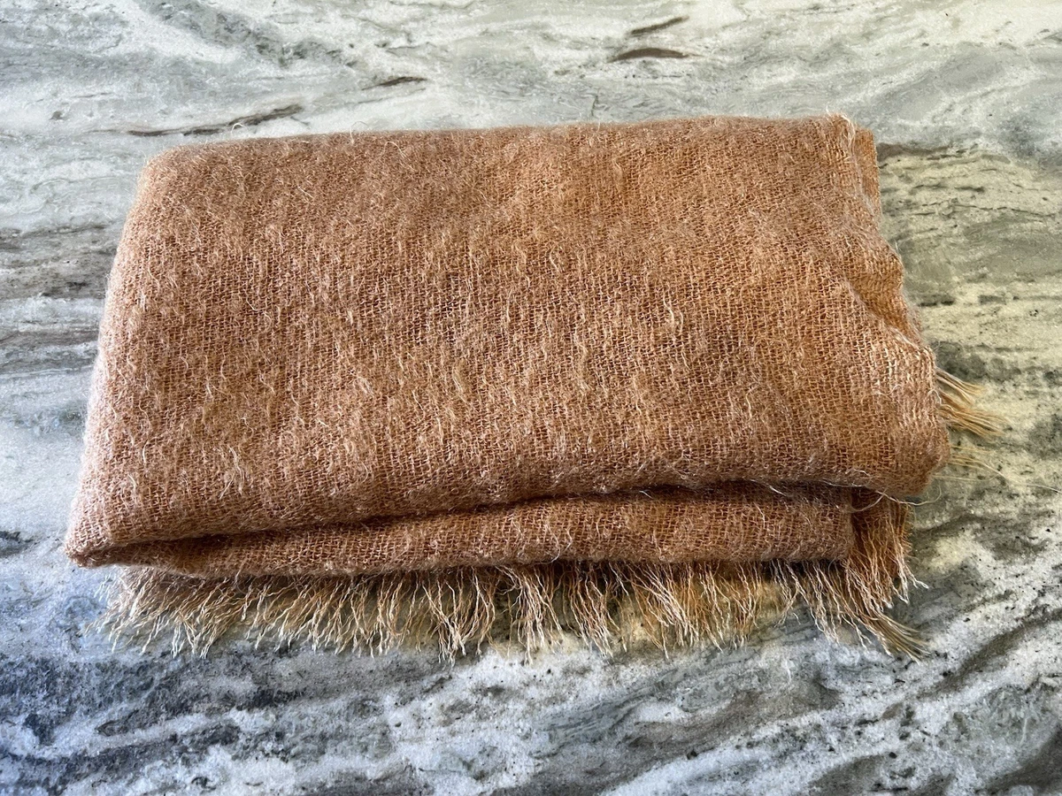 VINTAGE 100% MOHAIR BLANCKET ショール 超肉厚 【公式通販】