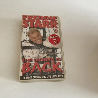 FREDDIE STARR VIDEO VHS THE LEGEND IS BACK RARE STAND UP COMEDY - Image 1 of 3