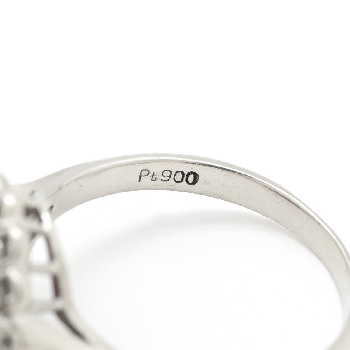 Ring ring Ruby da Earring Pt900 Ruby diamond Plat… - image 4