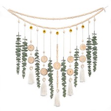 Artificial Hanging Eucalyptus Wall Decor Fake Plant Greenery Stems on 29" Sun...