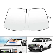 For Ford E Series E-150 E-250 E-350 E450 Van 1992-2025 Windshield Sunshade Cover