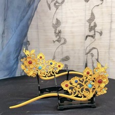Handmade Plum Blossom Hairpin Chinese Tang Style Hanfu Palace Vintage Style