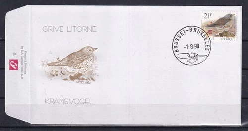 [LM78001] Belgium N°2792FDC Buzin Birds First Day Cover COB € 5,50 SUPERB