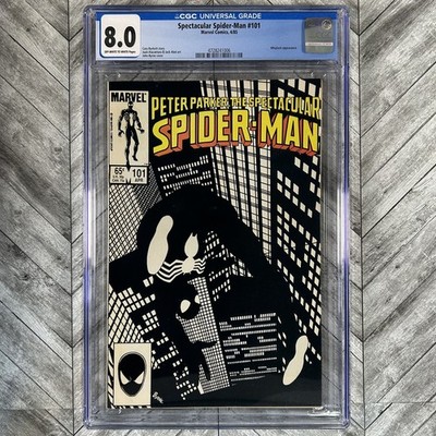Peter Parker, the Spectacular Spider-Man #101 4/85, CGC 8.0, Double Box Shipping