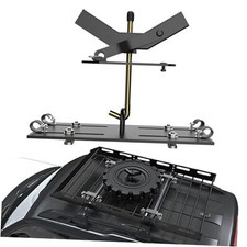 Universal Spare Tire Carrier for Roof Rack Platforms and Cargo Baskets Spare