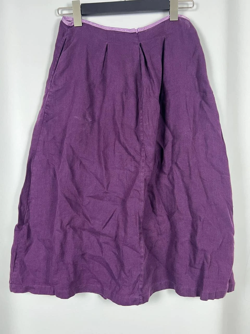 GUDRUN SJODEN Women's Linen A-Line Floral Embroidered Pleated Skirt Size M-L
Opens in a new window o