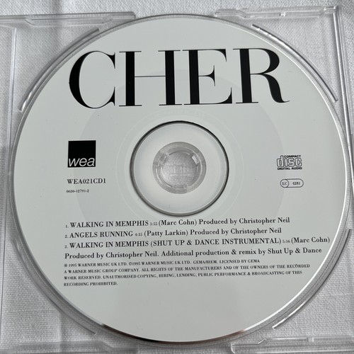 Cher - Walking In Memphis - CD Single - Picture 3 of 3
