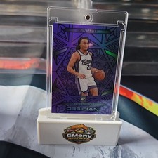 2024-25 Panini Obsidian Devin Carter Electric Etch Purple /75 Rookie #165 Kings