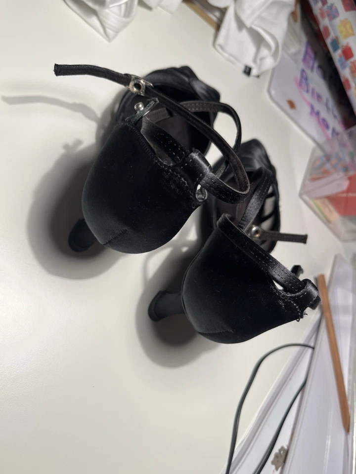 Elegante Damen Tanzschuhe Diamant Schwarz Größe 5 1/2 - Bild 2 von 4