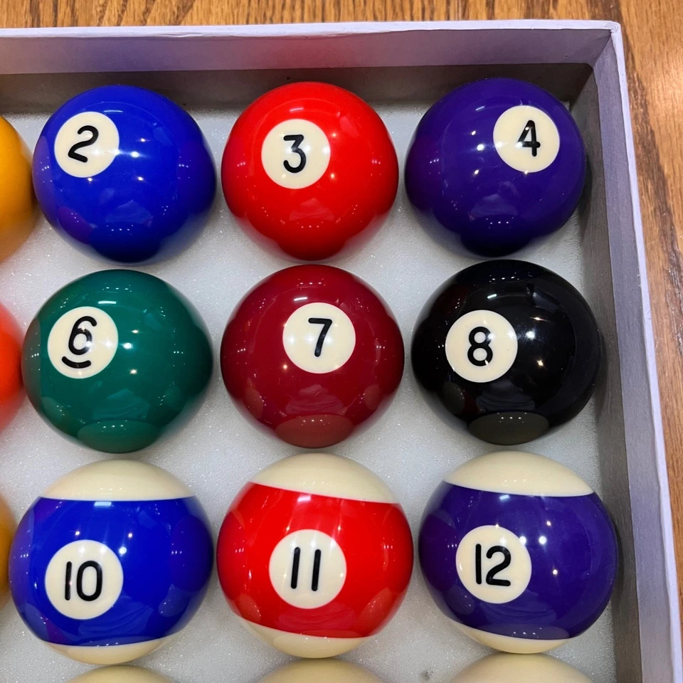 Juego de bolas de billar Mizerak regulación tamaño y peso acabado alto brillo incrustado # Foto 4 de 4