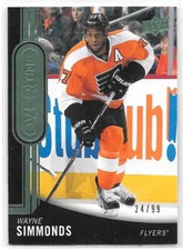 2014-15 Upper Deck Overtime Hockey Green Emerald Parallel 154 Wayne Simmonds /99