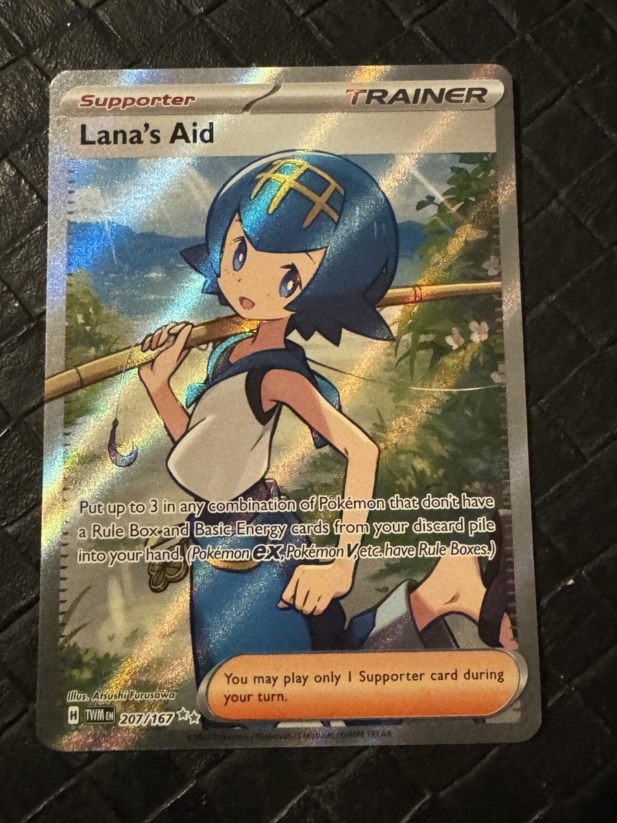 Pokemon Twilight Masquerade SV06 FA Lana's Aid 207 Ultra Rare NM