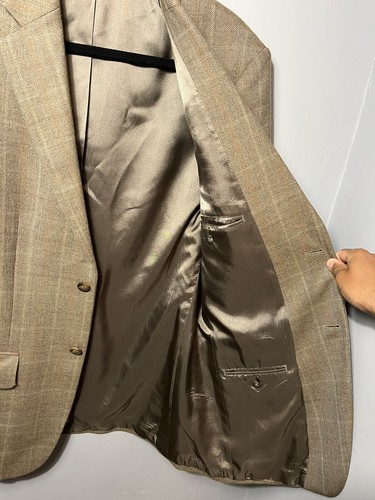 Vintage Oscar de la Renta Jacket Mens 38R 100% Wool Sport Coat Blazer Button - Picture 6 of 10
