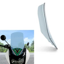 Grey Motorcycle Tall Windshield Aftermarket Fit For KAWASAKI KLR650 2008-2018