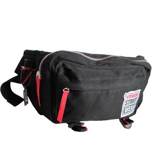 Vision-Street-Wear-Mens-Sling-Pack-Cross-Shoulder-Skater-Bag-Black-Red