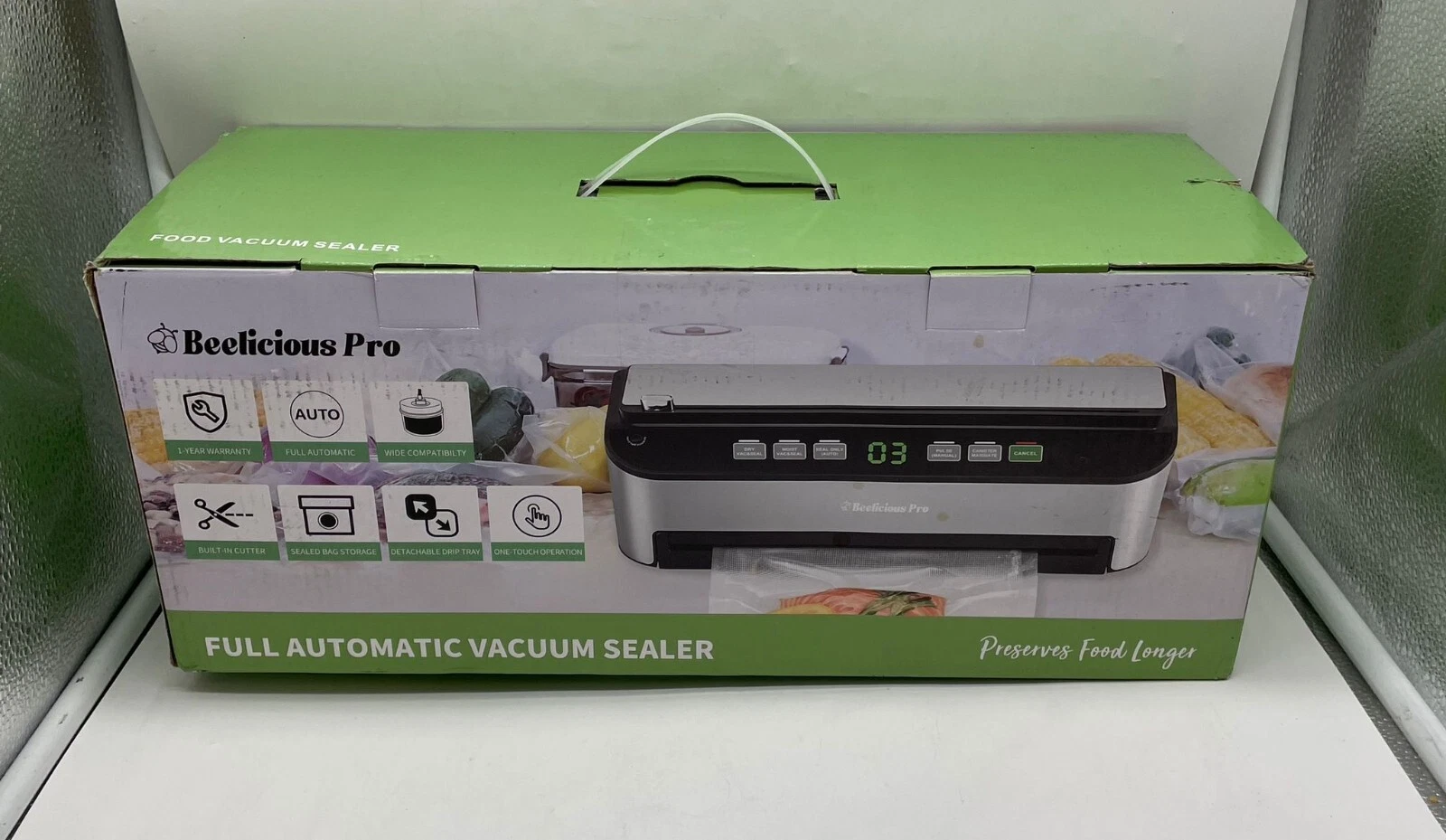 Vacuum Sealer Machine, Beelicious® 85KPA Fully Automatic 8-IN-1 Food Sealer