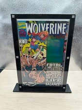 Modern Comic Book Holder Heavy Duty Acrylic Magnetic Display Case W Display Base