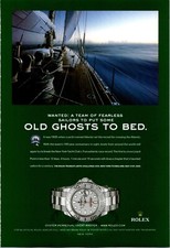 Rolex Old Ghost to Bed Original Vintage Print Ad