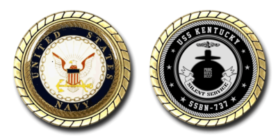 USS Kentucky SSBN-737 Challenge Coin Officially Licensed US Navy