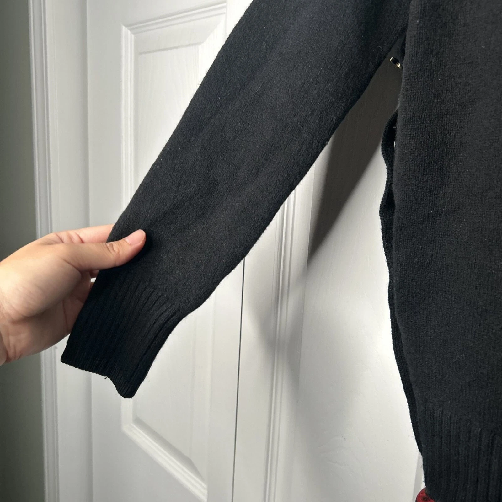 Vestito Maglione Coach Cavallo E Carrozza Nero Bottoni Laterali Donna Taglia X Small XS