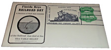 JANUARY 1977 FEC KWE HENRY FLAGLER RAILROAD THAT WENT TO SEA SOUVENIR ENVELOPE B