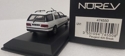 Peugeot 405 SRI Break White 1:43 Norev 1st Edition Extremely Rare