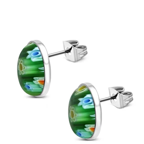 Oval Butterfly-Verschluss Mode-Ohrschmuck