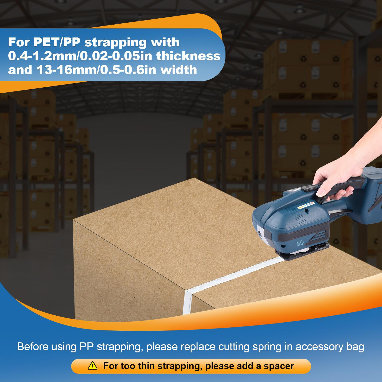 NTUD Electric Automatic Strapping Banding Machine For 13-16mm PP PET Straps