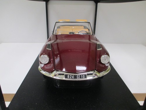 RARE CITROEN DS ID 19 CABRIOLET Bordeaux 1961 par NOREV 181561 1/18 NEUF BOITE - Foto 3 di 9