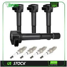 4 Pack For Acura TSX 2.4L 2004-2008 Ignition Coil and Spark Plug