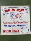 BULL DOG Stout Malt Liquor Paper POS Beer Sign Grace Bros. Brewing Santa Rosa CA — photo 1