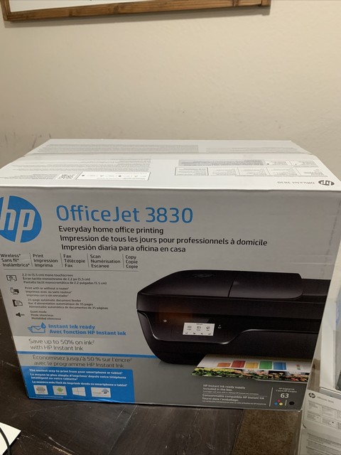 HP OfficeJet 3830 All-in-One Inkjet Printer for sale online | eBay