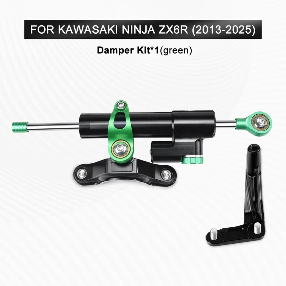 ZX-6R NUEVO Soporte Amortiguador Para Kawasaki Ninja ZX-6R 2013-2025 Kit Amortiguador Dirección Foto 3 de 4