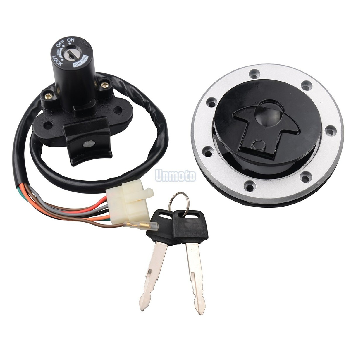 Ignition Switch Set Gas Cap Lock Key For Kawasaki NINJA ZX 7R 6R