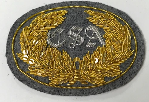 CIVIL WAR CONFEDERATE OFFICER C.S.A IN WREATH HAT CAP KEPI INSIGNIA-SMALL