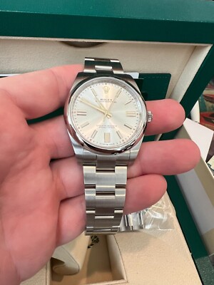 ROLEX Silver DIAL OYSTER PERPETUAL 124300 41MM Stainless