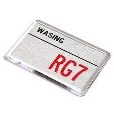FRIDGE MAGNET - Wasing RG7 - UK Postcode