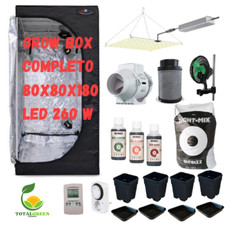 grow box completo per coltivazione indoor piante e fiori luce led full spectrum
