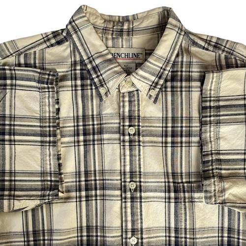 Camisa Para Hombres XLT Azul Marino A Cuadros Senderismo Pesca Verano Informal Vestido Línea de Playa - Imagen 2 de 9