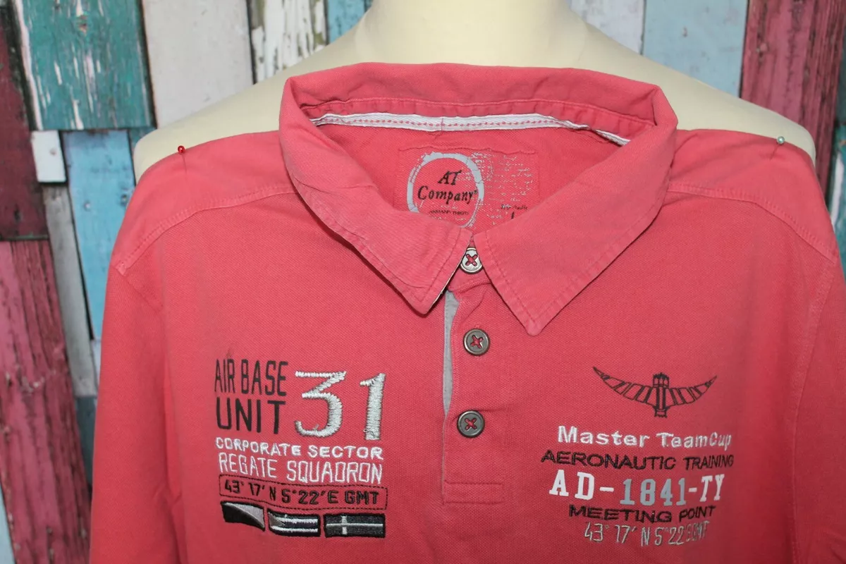 POLO MC HOMME A.T COMPANY ARMAND THIERY . TAILLE L
