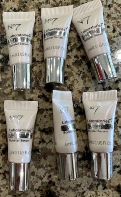 6 pcs No 7 Boots Laboratories Line Correcting Booster Serum 0.1 Oz/3ml Mini